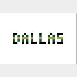 Pixel Hockey City Dallas 1999 Retro Posters and Art